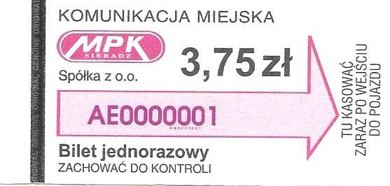 Sieradz & Zduńska Wola – podwyżka cen biletów na linię Z i Ex od 01.03.2022