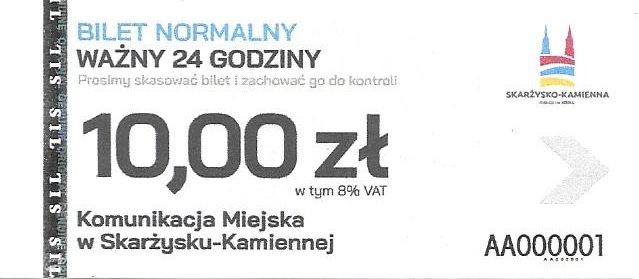 Skarżysko-Kamienna – podwyżka cen biletów od 01.04.2023