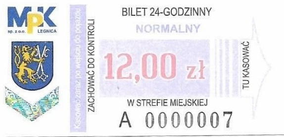 Legnica – zmiana cen biletów od 01.11.2020