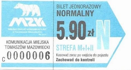 Tomaszów Mazowiecki – podwyżka cen biletów od 18.01.2022