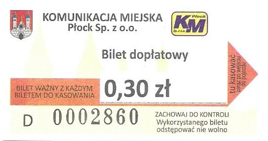 Płock – podwyżka cen biletów od 01.03.2022